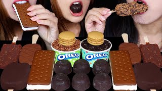 ASMR ICE CREAM PARTY! DOVE ICE CREAM BAR, MINI CHOCOLATE BON BONS, ICE CREAM SANDWICHES, HERSHEY'S먹방