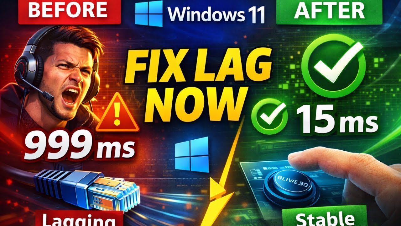 How to Reduce High Ping on Windows 11 | Fix Lag & Network Delay 2025 ...