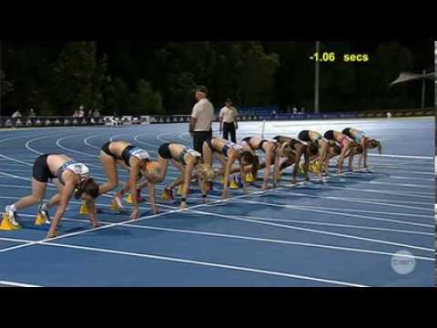 Perth Track Clasic 2014 Womens 100m slowmotion