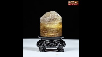 Ấn Rồng Thạch Anh Tóc Vàng 0,21 kg
