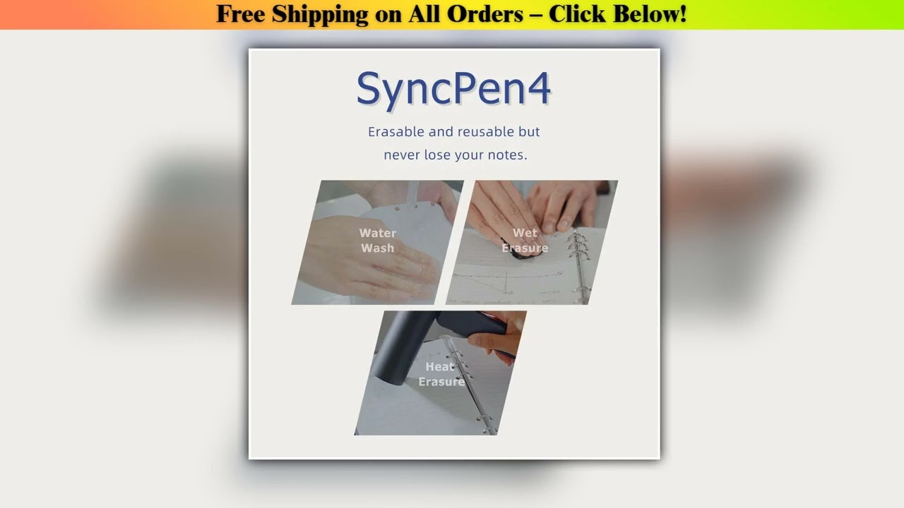 Newyes syncpen4 Erasable Reusable Smartpen Set Smart Notebook Intelligent and