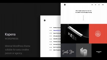 Kapena - Minimal Portfolio WordPress Theme | Themeforest Website Templates and Themes