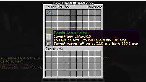 i give Macehole for Quarantine Pyro axe / in towny