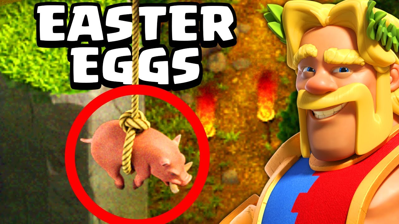 Clash Fest Scenery Easter Eggs (Clash of Clans) YouTube