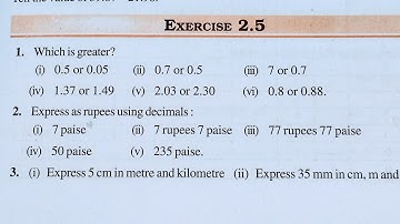 Class 7 Maths Chapter 2 l NCERT EXERCISE-2.5 l Fraction and Decimal l CBSE Board l Solution l 7th