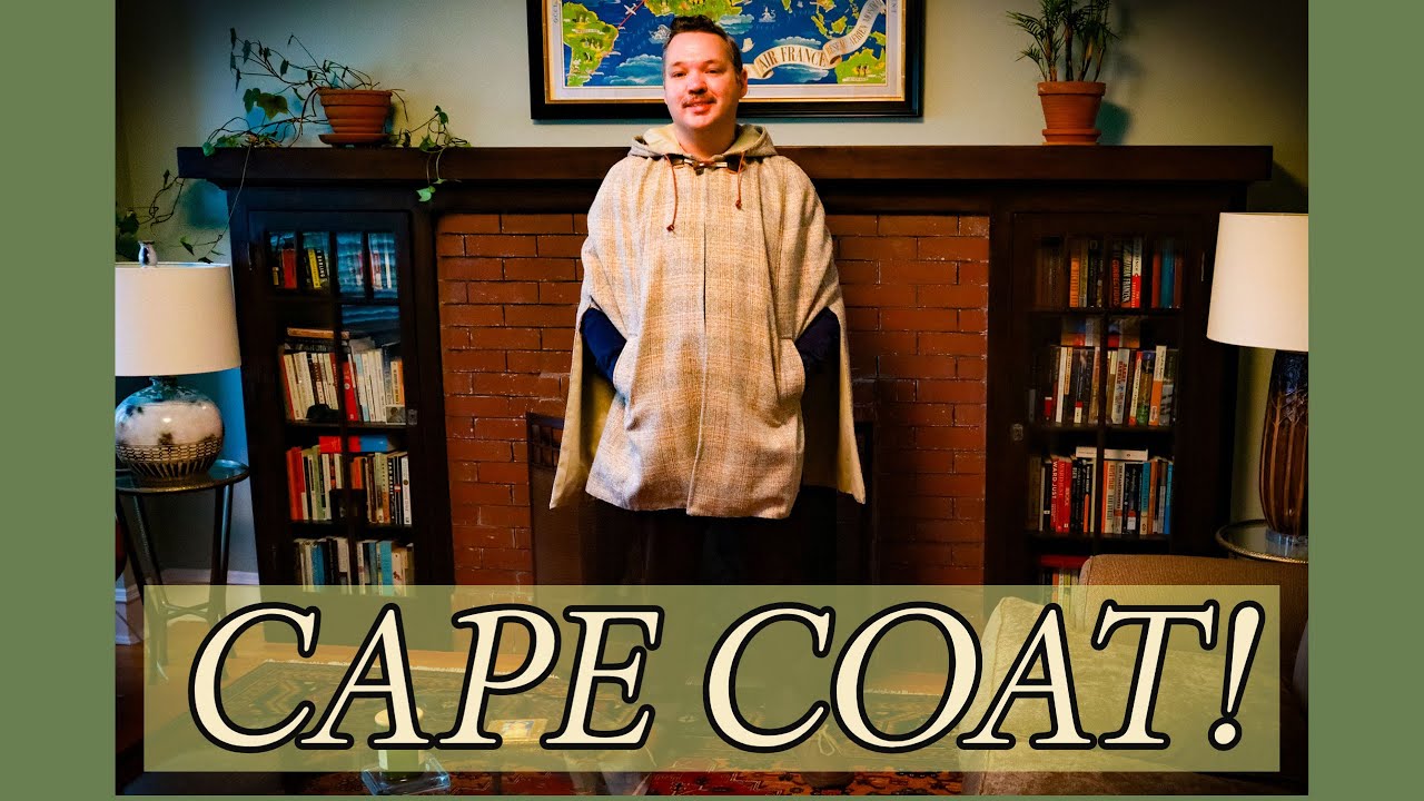 Sewing a CAPE COAT using Vintage Wool Fabric - YouTube