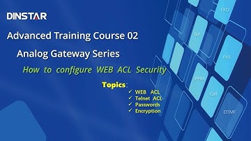 How to configure WEB ACL Security on Analog VoIP Gateway