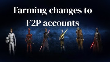 SWGOH Farming changes in our F2P accounts