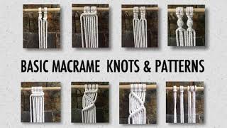 10 BASIC MACRAME KNOTS & PATTERNS
