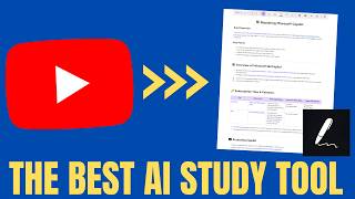 The Best FREE AI Study Tool:  Turn ANY YouTube Video into Notes, Flashcards & Quizzes!