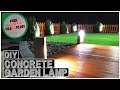 Diy concrete outdoor garden lamp