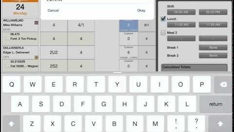 Granite HCSS Mobile 6 Schedules