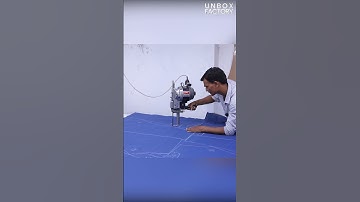 The Process of Simultaneous Multi-Layer Cutting of jeans #unboxfactory