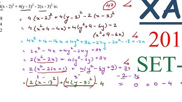 Xavier Aptitude Test ( XAT )  2017 SET A 2 SEC C DATA INTERPRETATION AND QUNATITATIVE ABILITY