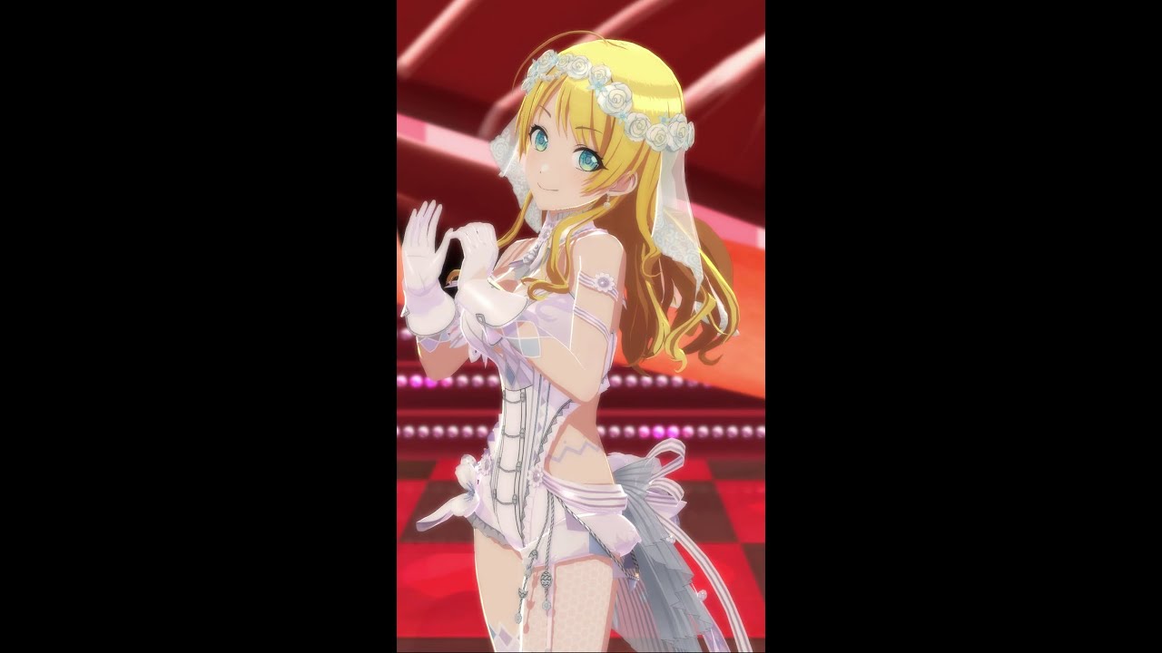 【縦型】SWEET♡STEP【八宮めぐる フォーカスモード イースターバニー衣装 ＋ ウェディング衣装 ＋ ハートカラコン】 #シャニソン #3DMV