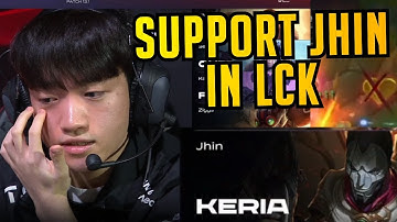 This Time... Keria Picks SUPPORT JHIN - T1 vs HLE Highlights  - LCK Spring 2023