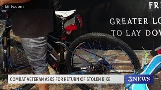 Army veteran asks for return of stolen bike