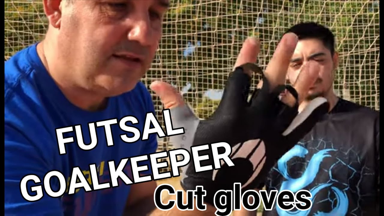 Probando guantes de portero de futsal(dedos cortados) - YouTube