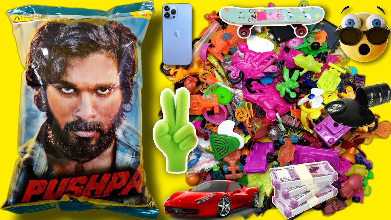 Pushpa | पुष्पा | Pushpa Snacks | Free Gifts And Money & Toys Inside | Unboxing | Review In Hindi