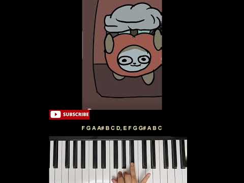 Banana cat Accident Part 2 Apple cat easy piano