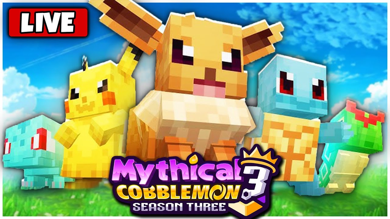 🔴 MEGA POKEMON IN MINECRAFT?!? | Mythical Cobblemon Streamer Server [Girl Week]