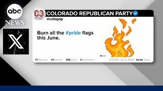 Colorado GOP calls for burning of Pride flags in fundraising email