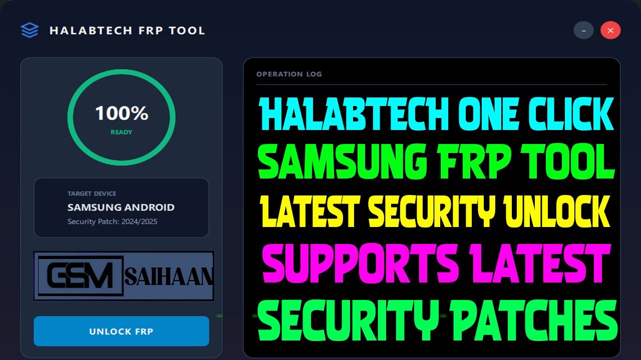 Samsung Android 16 FRP Unlock Tool By HALABTECH | Latest New FRP Bypass ON Samsung Device