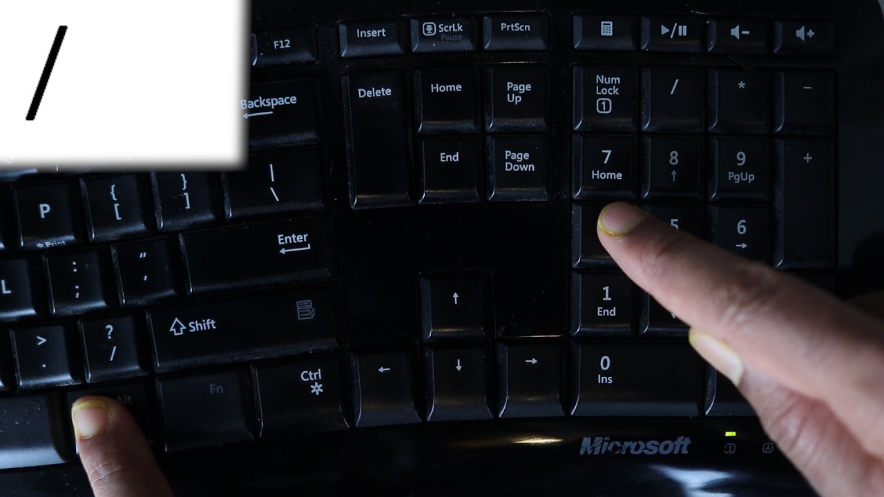 How To Type The Forward Slash (/) With Any Keyboard