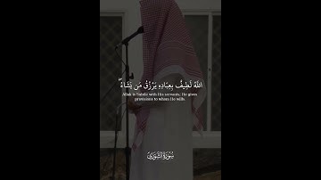 {اللَّهُ لَطِيفٌ بِعِبَادِهِ} تلاوة آسرة للقارئ فيصل الهاجري
