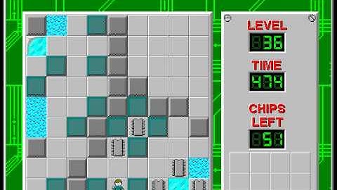 CCLP2 level 36 solution - 447 seconds