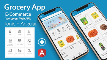 Grocery App |  E-Commerce |  Ionic 5 with WooCommerce Web APIs