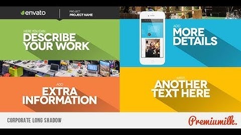 After Effects Template - Corporate Long Shadow