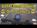 Full work commute with my Keeway K-light 125 // Custom exhaust