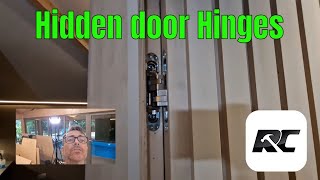 Hidden door Hinges used in feature walls and panelling