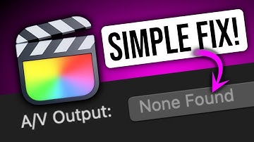 How To Fix Final Cut Pro X A/V Output None Found macOS Sonoma