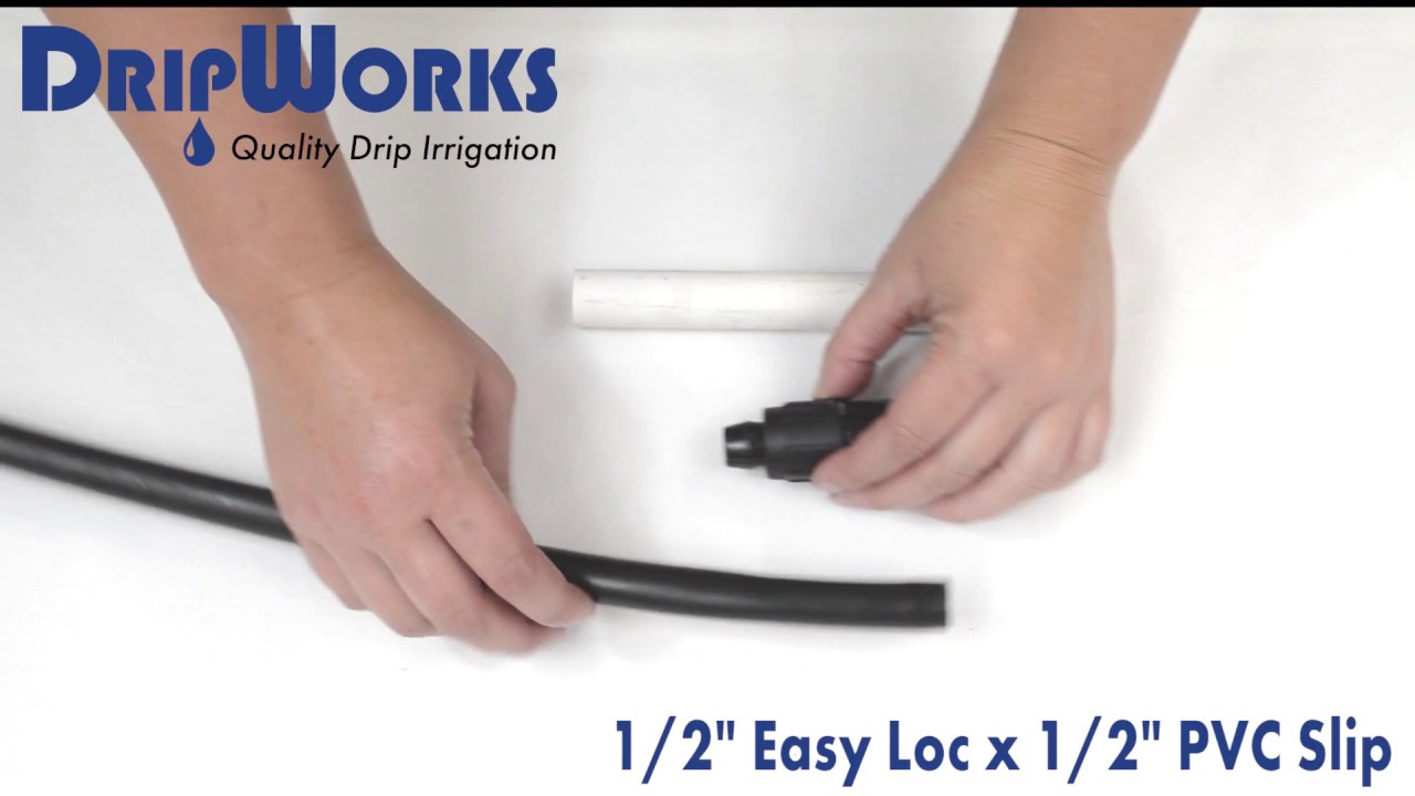 1/2" Easy Loc x 1/2" PVC Slip - Installation