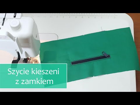 Jak uszyć kieszeń z zamkiem i ukryć brzeg taśmy zamkowej - tutorial