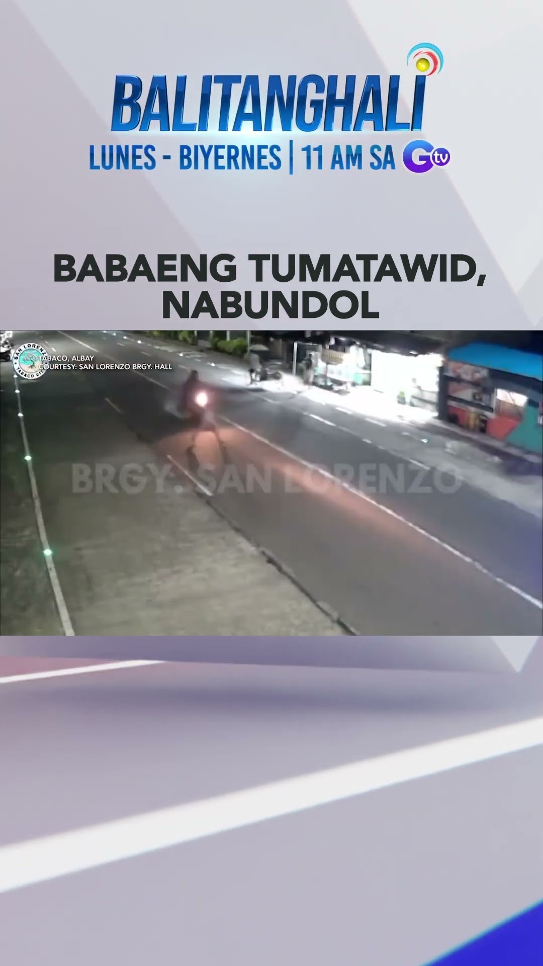 Babae, sugatan matapos mabundol ng motorsiklo; Rider, sugatan din #shorts | Balitanghali