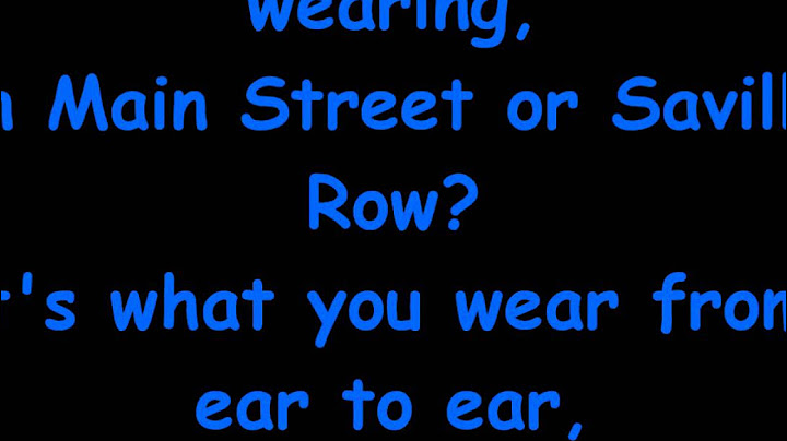Annie Jr - You're Never Fully Dressed Without a Smile with Lyrics