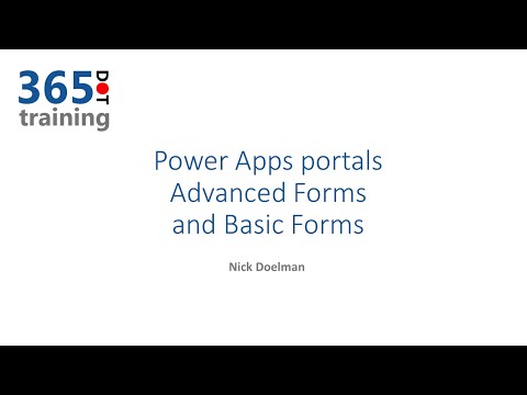 Basic and Advanced forms in Power Apps portals