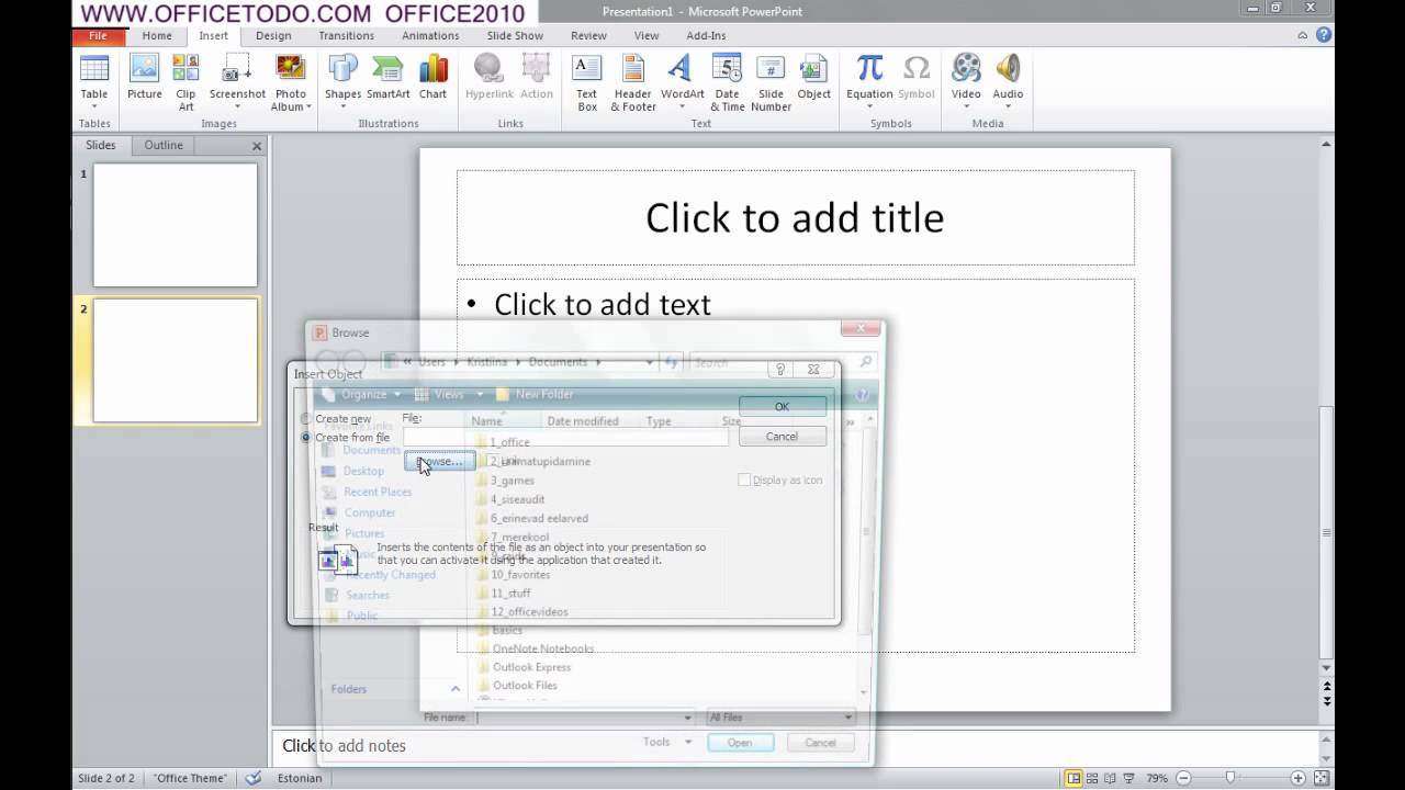 how to put video presentation in powerpoint