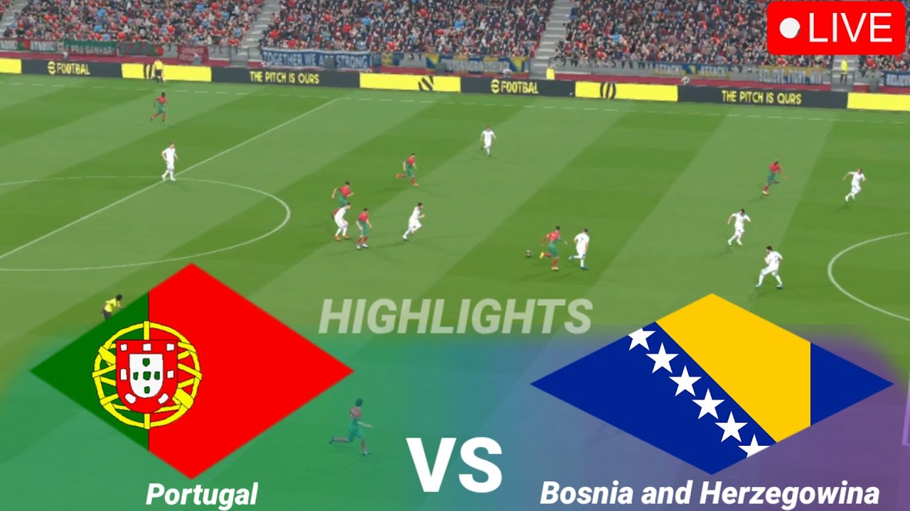 🔴Portugal vs Bosnia and herzegovina LIVE All Goals & Highlights EURO