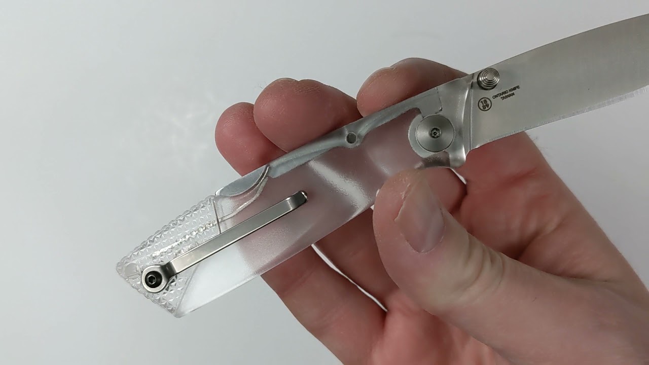 Ontario Knife Wraith ICE Clear Handle 8798CL