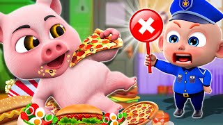 Don't Overeat Song ❌ | Good Habits for Babies | NEW✨ Funny Nursery Rhymes For Kids