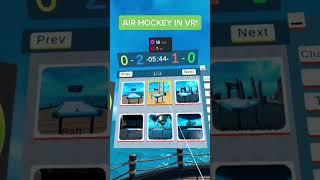 AIR HOCKEY IN VR! Free Multiplayer Game on the Quest 2! #quest2 #oculusquest2 #shorts screenshot 4