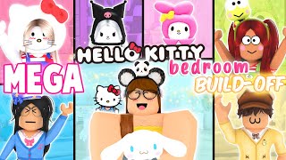 MEGA Hello Kitty Bedroom Build-Off CHALLENGE! Panda V.s. 6 FANS!