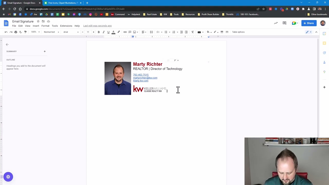 Create Your Email Signature with Google Docs