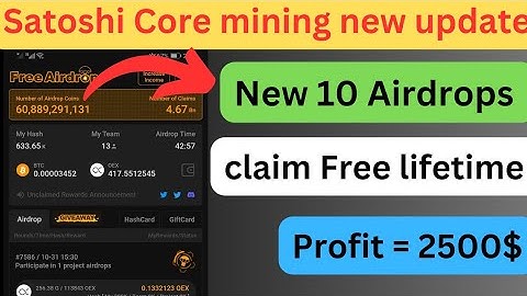 Satoshi Core Mining New update|OEX Coin withdrawal|satoshi Core 20 New Airdrop|OEX price|Listing