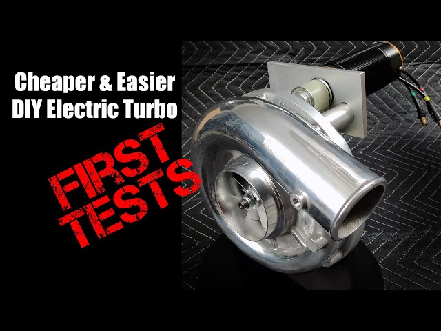 Easier/Cheaper High Power DIY Electric Turbo - First Tests - YouTube