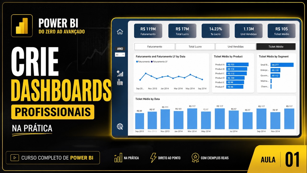 Curso Completo de Power BI | Aula 01 - Apresentação do Curso - YouTube